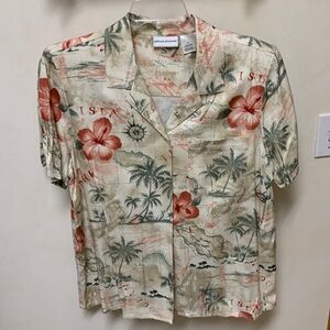 Women’s New Tropical Size 14 Blouse Shirt